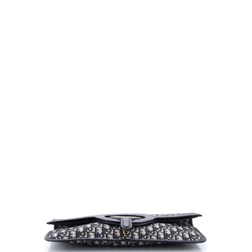Fold Over Clutch Oblique Canvas