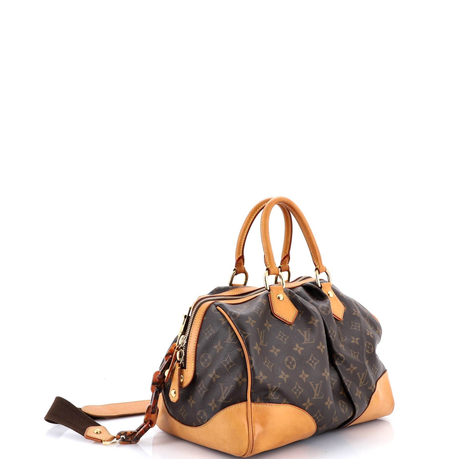 Stephen Handbag Monogram Canvas