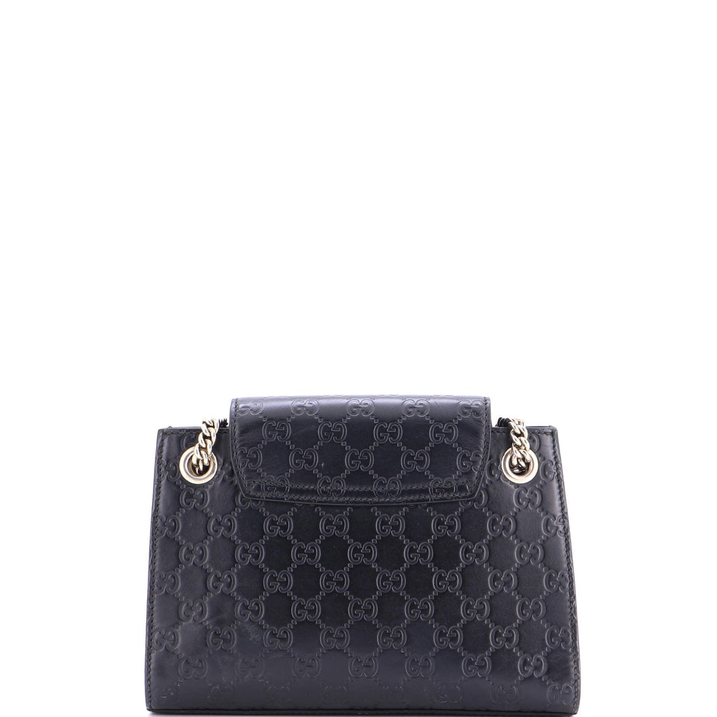 Emily Chain Flap Shoulder Bag Guccissima Leather Small