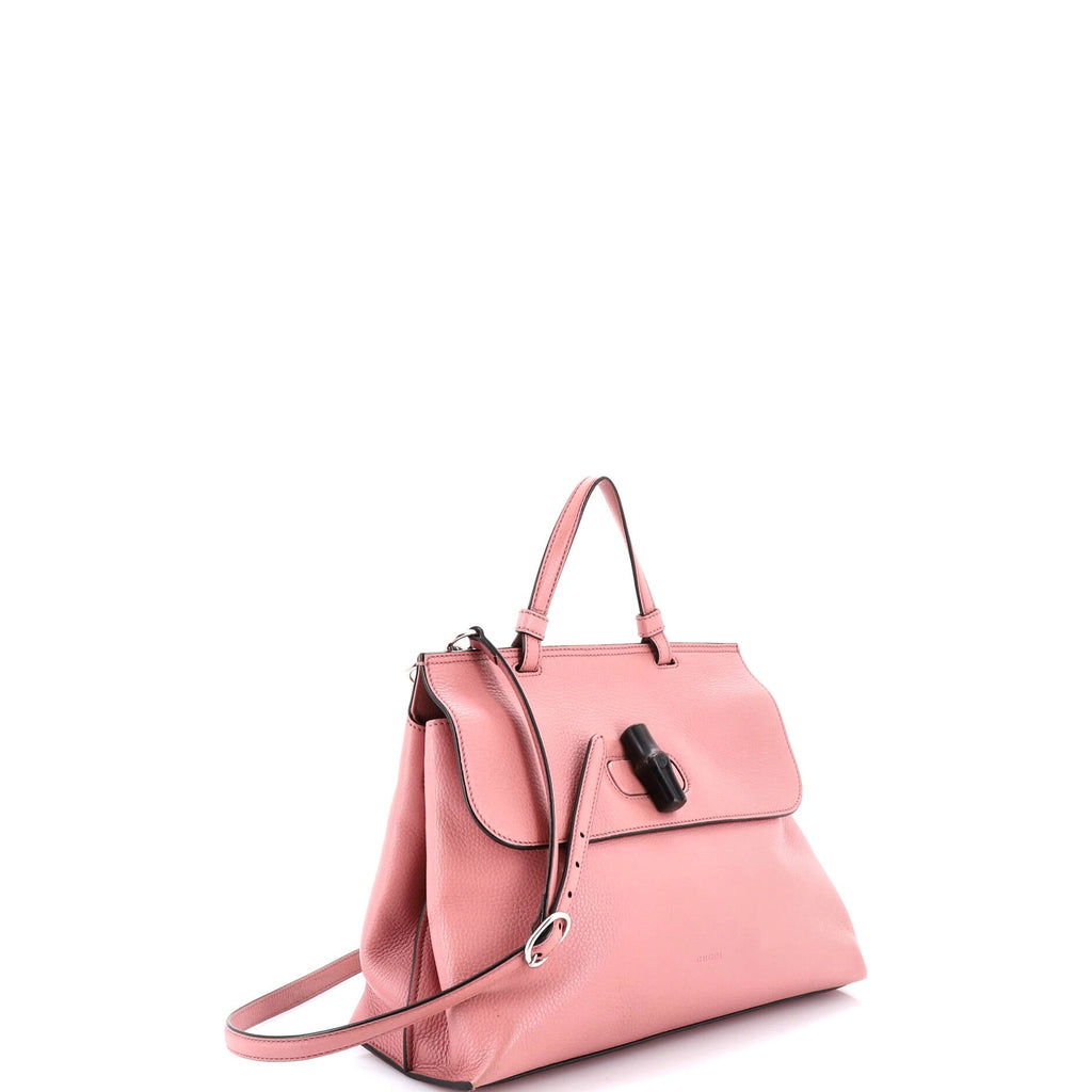 Bamboo Daily Top Handle Bag Leather Small