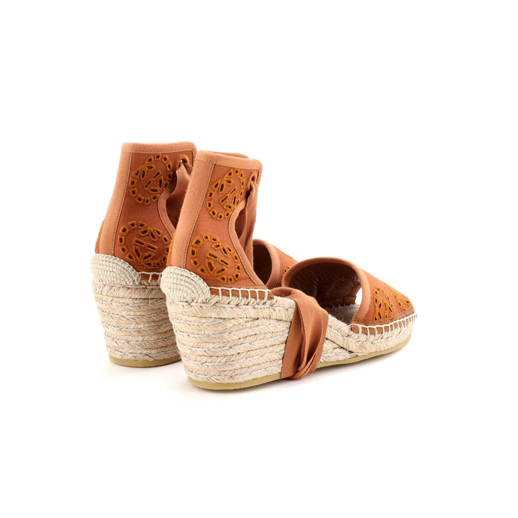 Women's Damita Espadrilles Interlocking G Embroidered Canvas