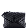 Loulou Shoulder Bag Matelasse Chevron Leather Medium
