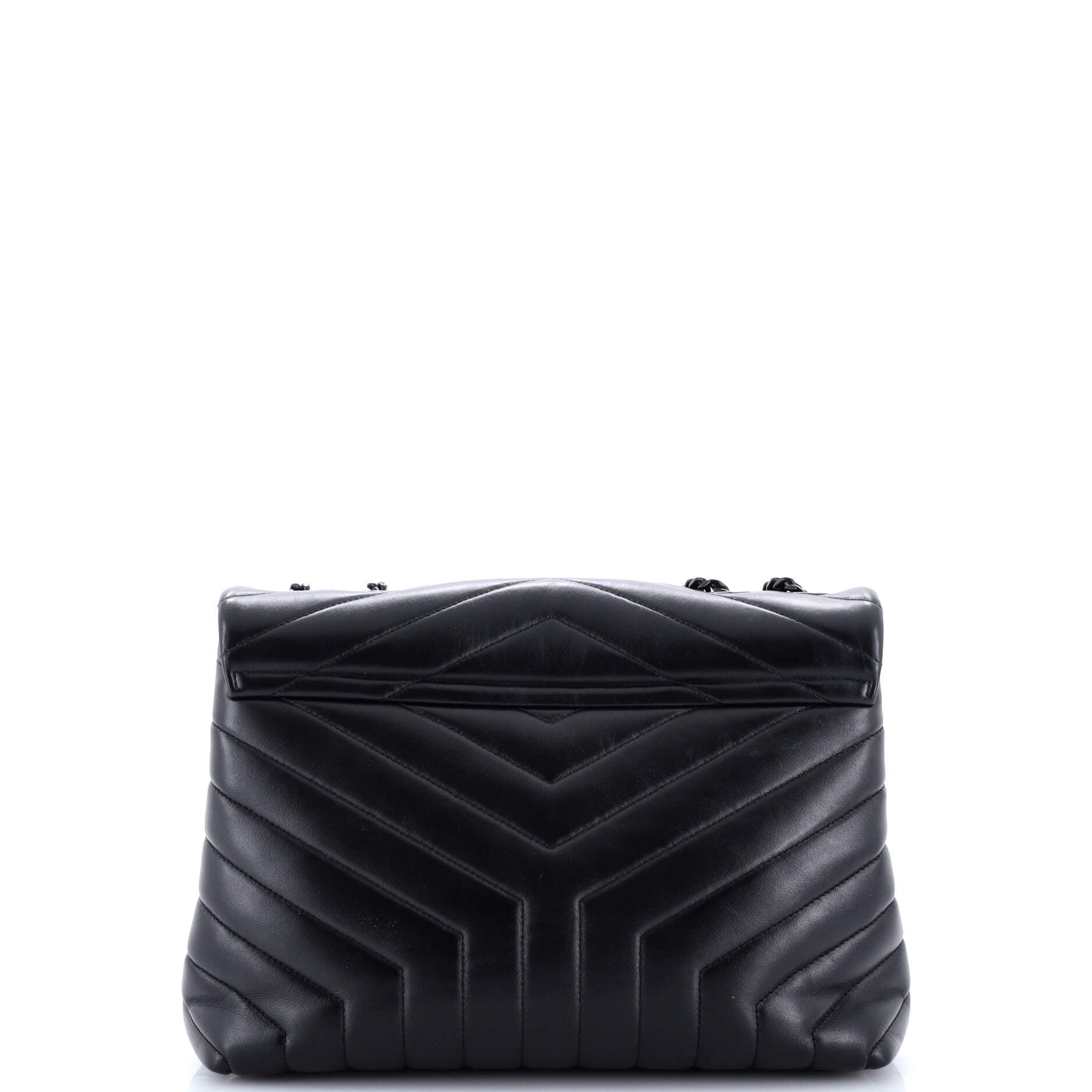 Loulou Shoulder Bag Matelasse Chevron Leather Medium