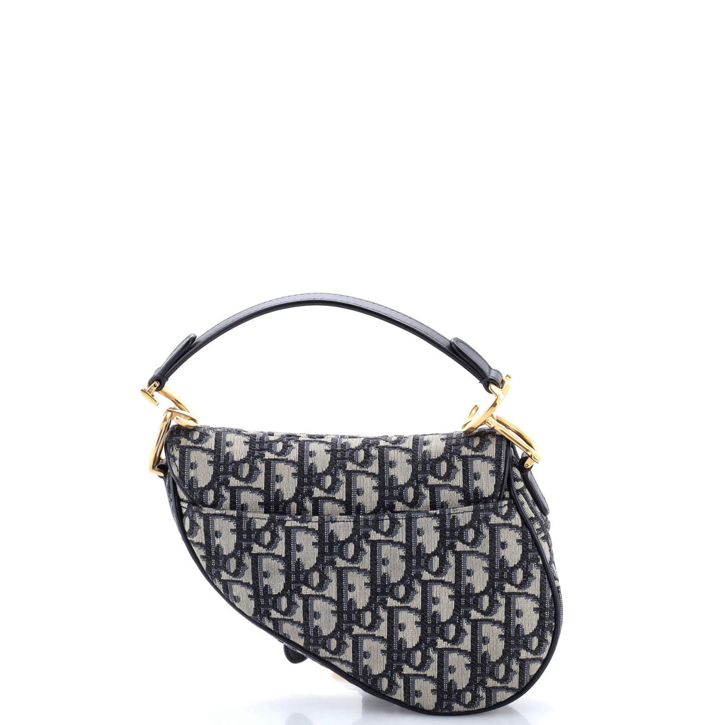Saddle Handbag Oblique Canvas Mini