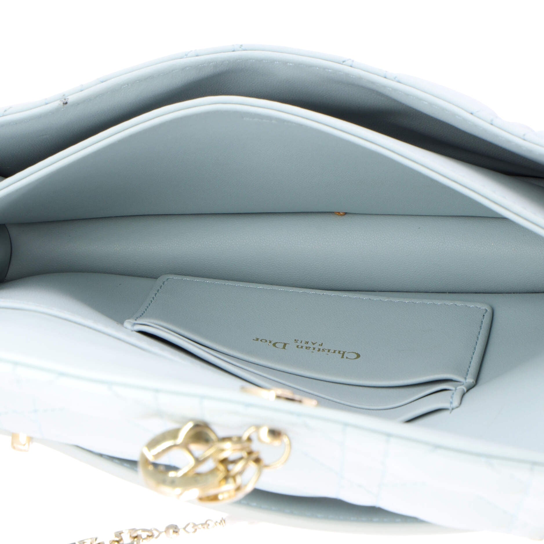 My Dior Top Handle Flap Bag Cannage Quilt Lambskin Mini