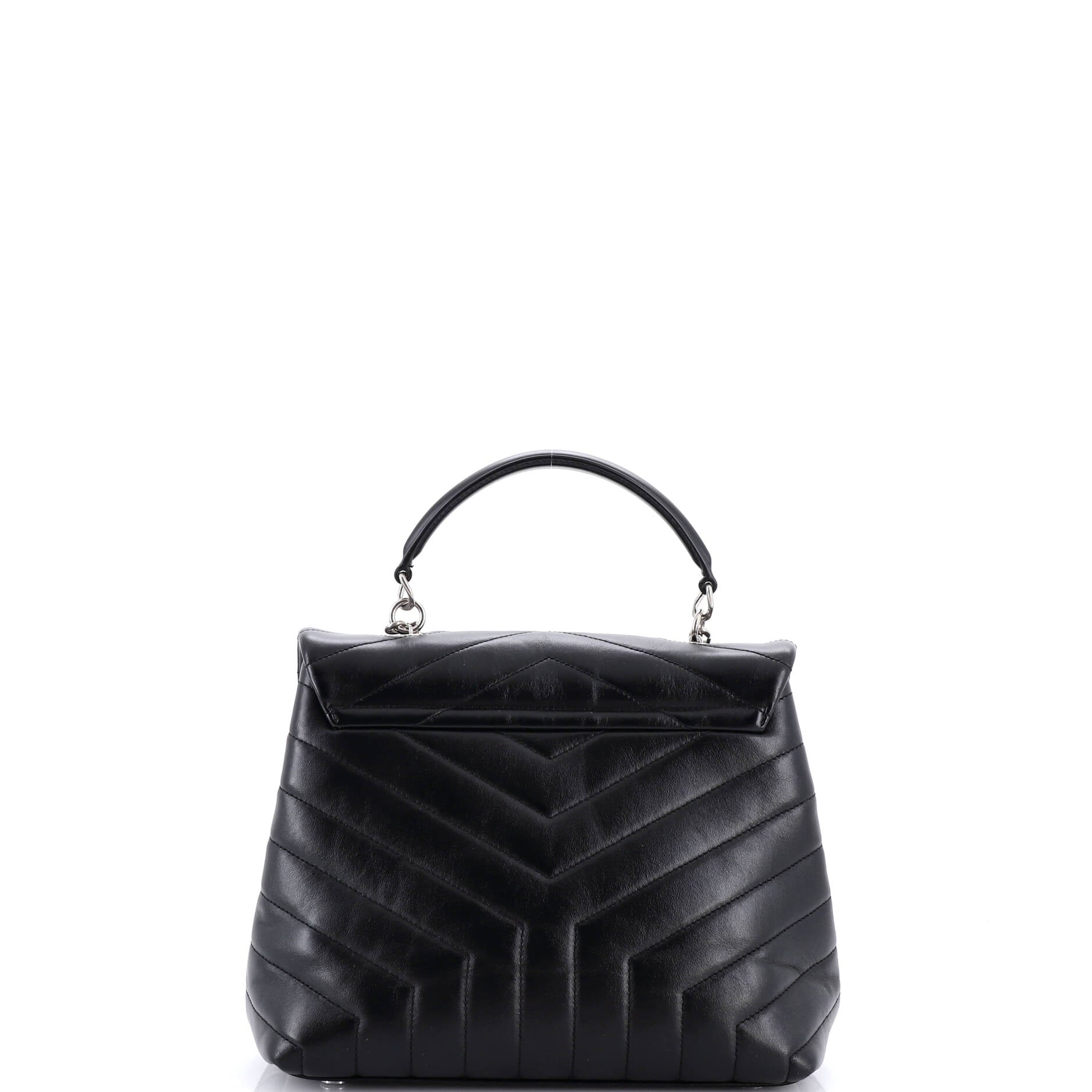 LouLou Top Handle Bag Matelasse Chevron Leather Medium