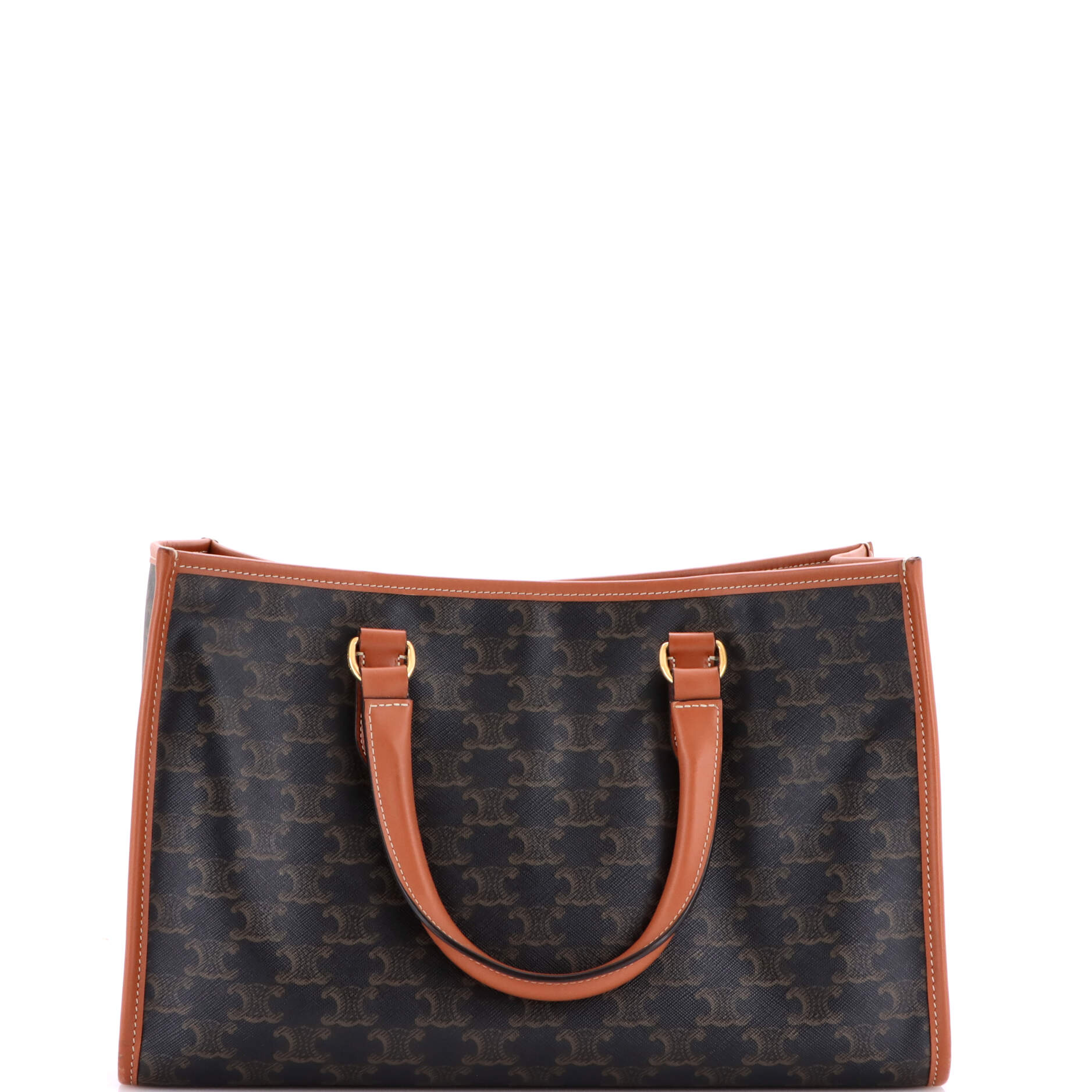 Horizontal Cabas Tote Triomphe Coated Canvas Mini