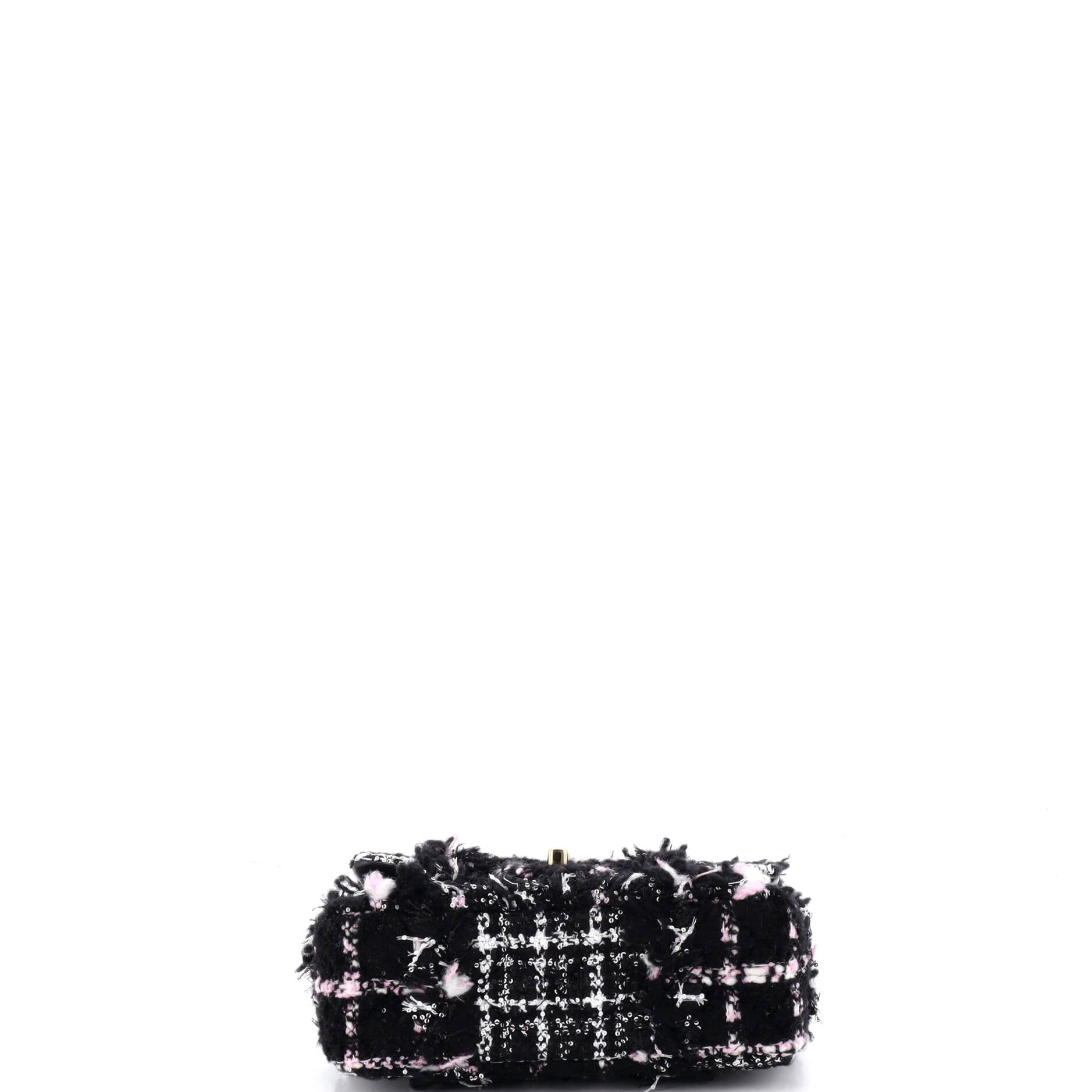 Classic Single Flap Bag Quilted Tweed and Sequins Mini