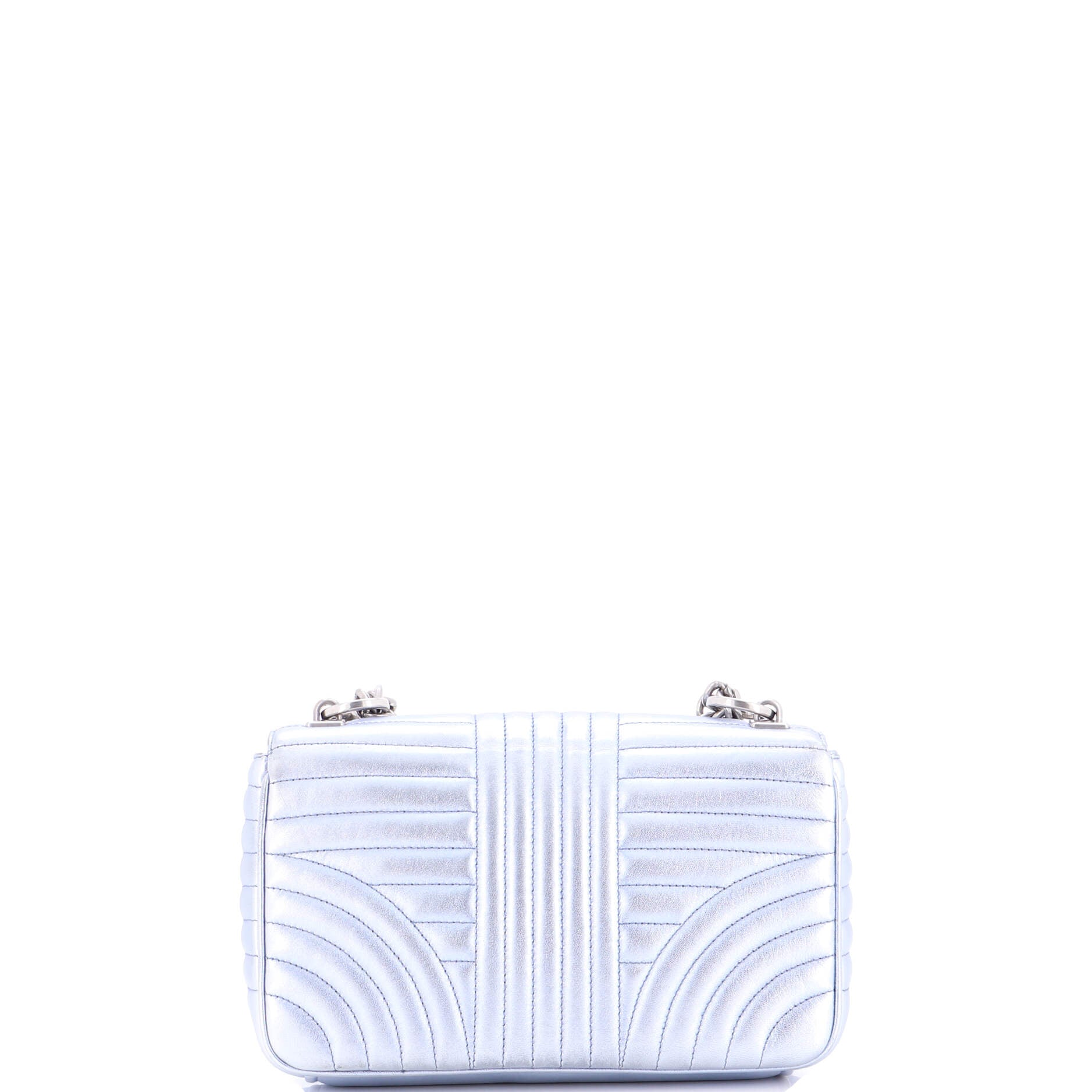 Chain Flap Shoulder Bag Diagramme Quilted Leather Medium