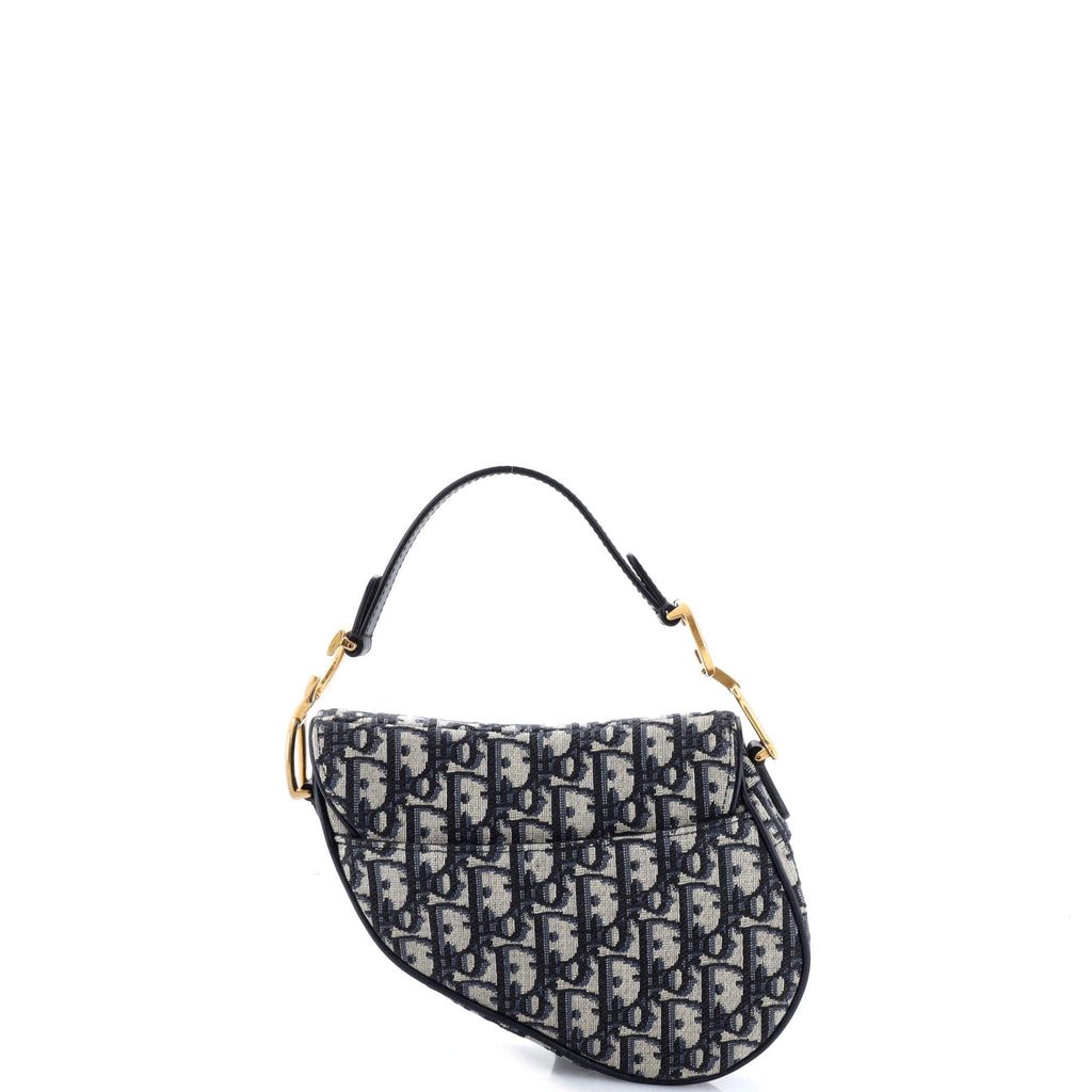 Saddle Handbag Oblique Canvas Mini