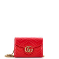 GG Marmont Chain Wallet Matelasse Leather Mini