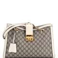 Padlock Chain Tote GG Coated Canvas with Leather Medium