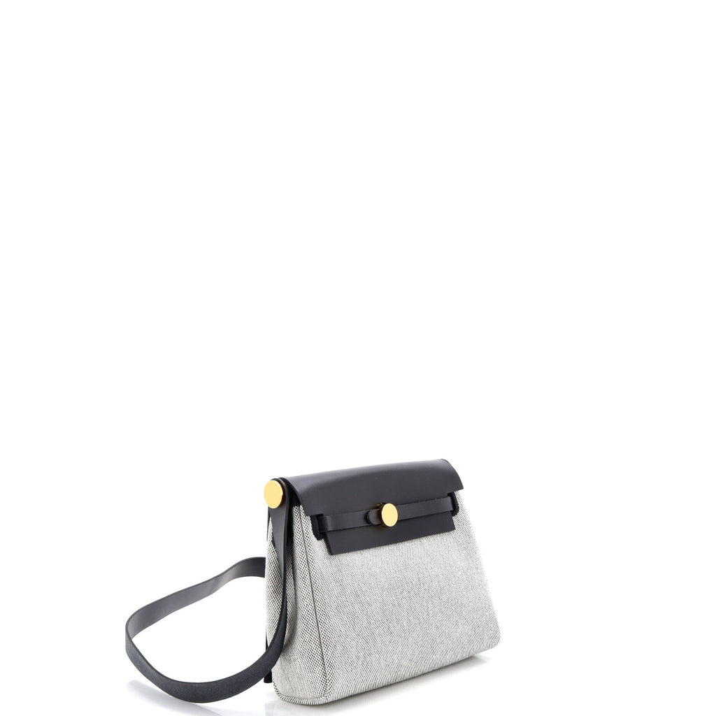 Herbag Zip Toile and Leather 20