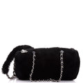 Barrel Bag Quilted Fur Small
