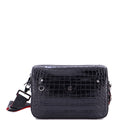 Ruisbuddy Messenger Bag Crocodile Embossed Leather Small