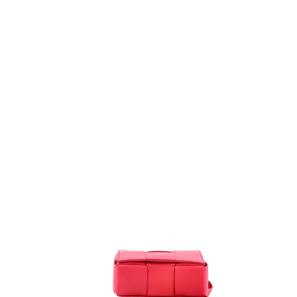 Cassette Crossbody Bag Maxi Intrecciato Leather Candy