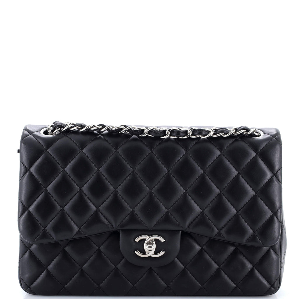 Classic Double Flap Bag Quilted Lambskin Jumbo
