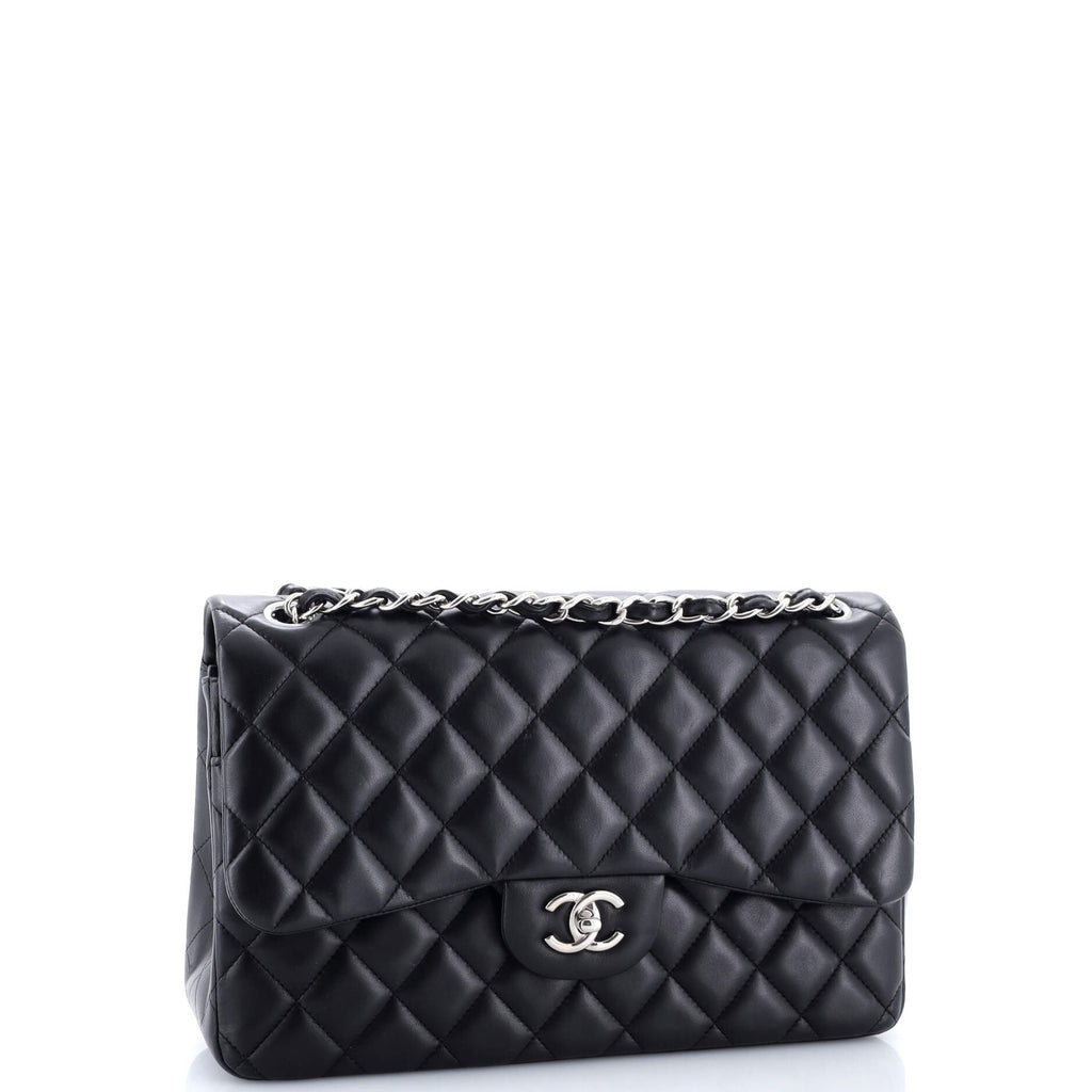Classic Double Flap Bag Quilted Lambskin Jumbo