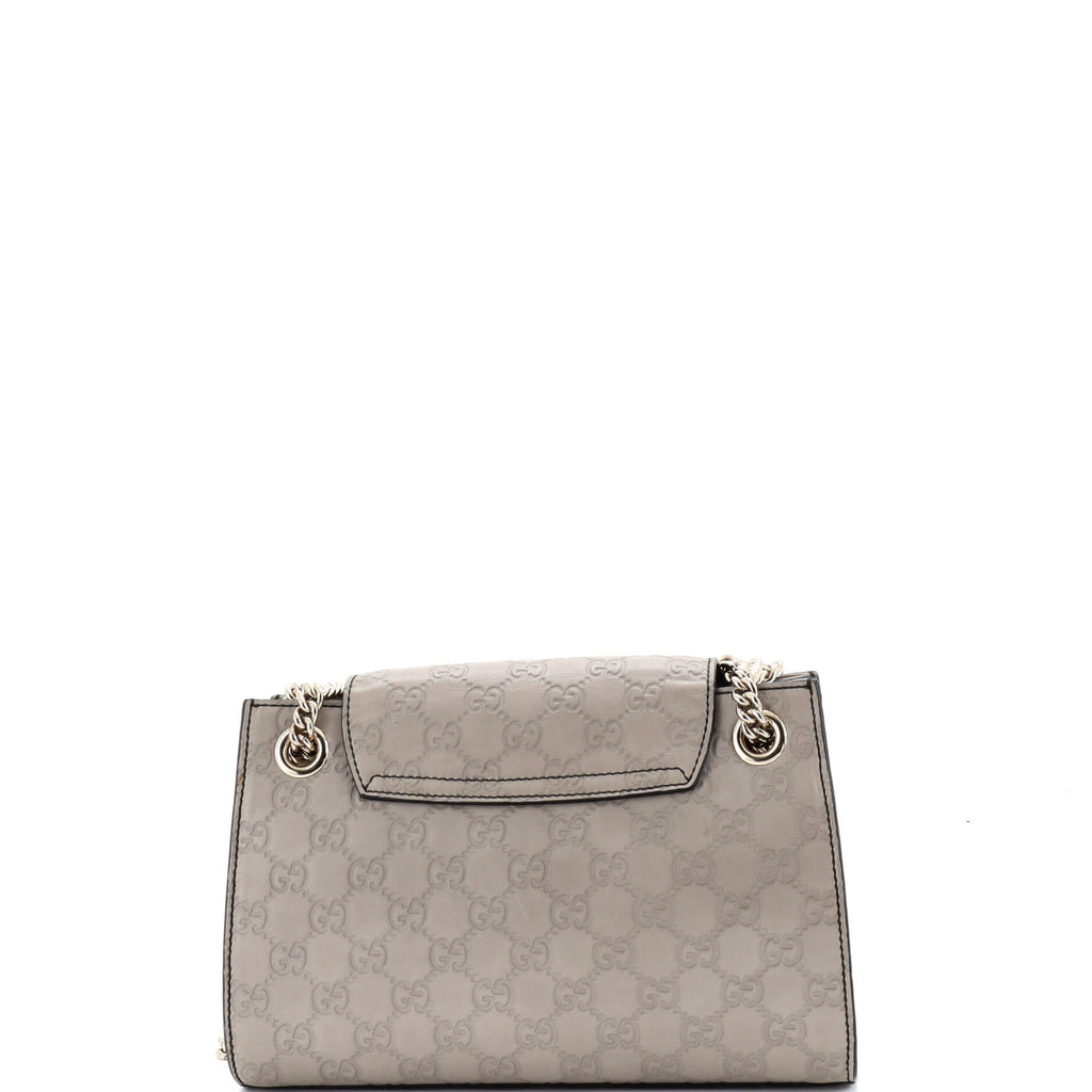Emily Chain Flap Shoulder Bag Guccissima Leather Small