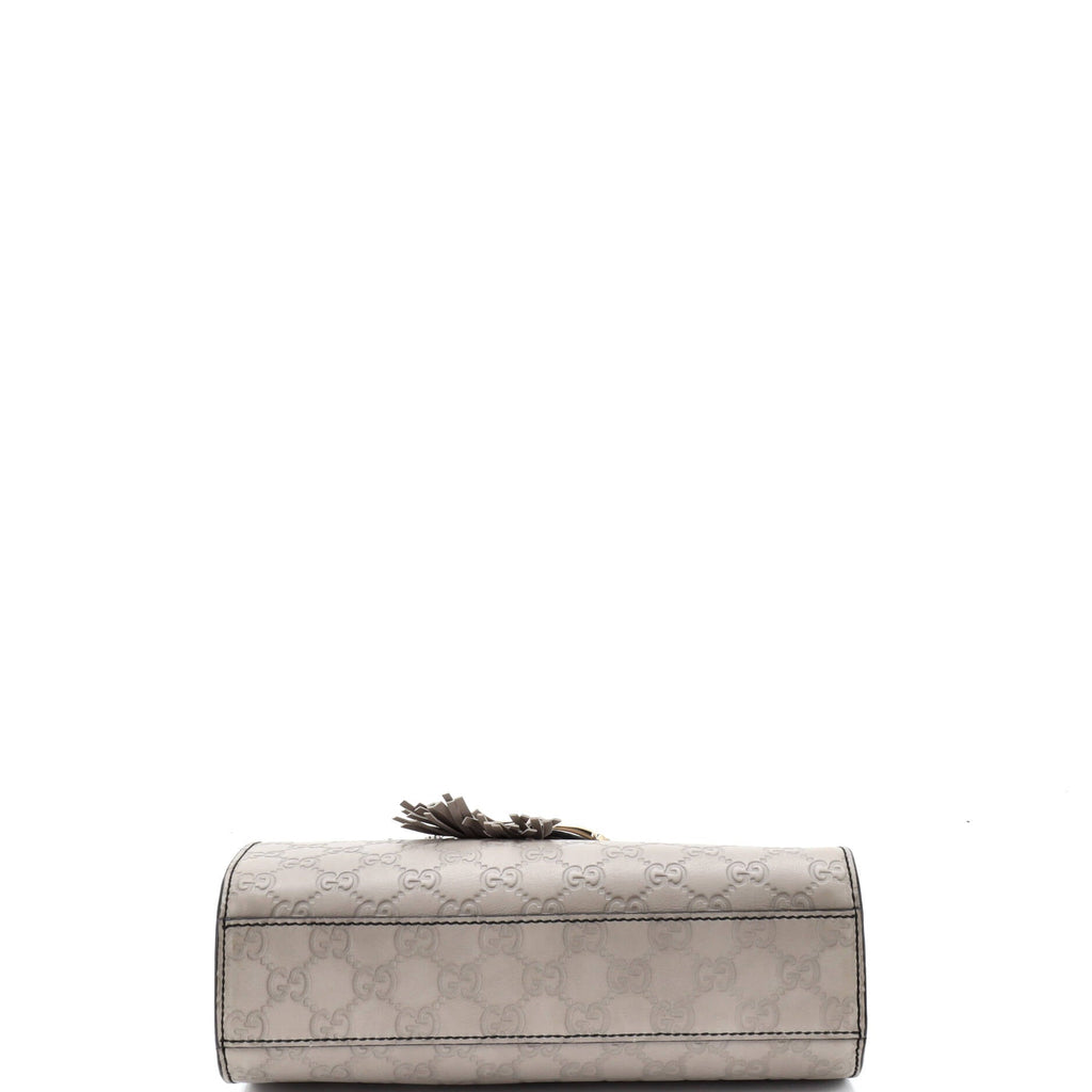 Emily Chain Flap Shoulder Bag Guccissima Leather Small