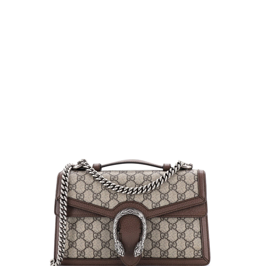 Dionysus Top Handle Chain Bag GG Coated Canvas Small