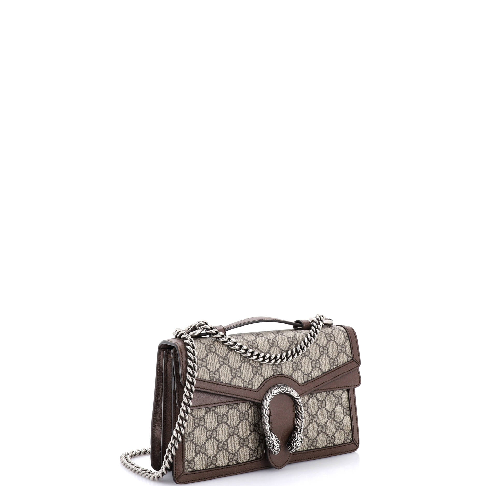 Dionysus Top Handle Chain Bag GG Coated Canvas Small