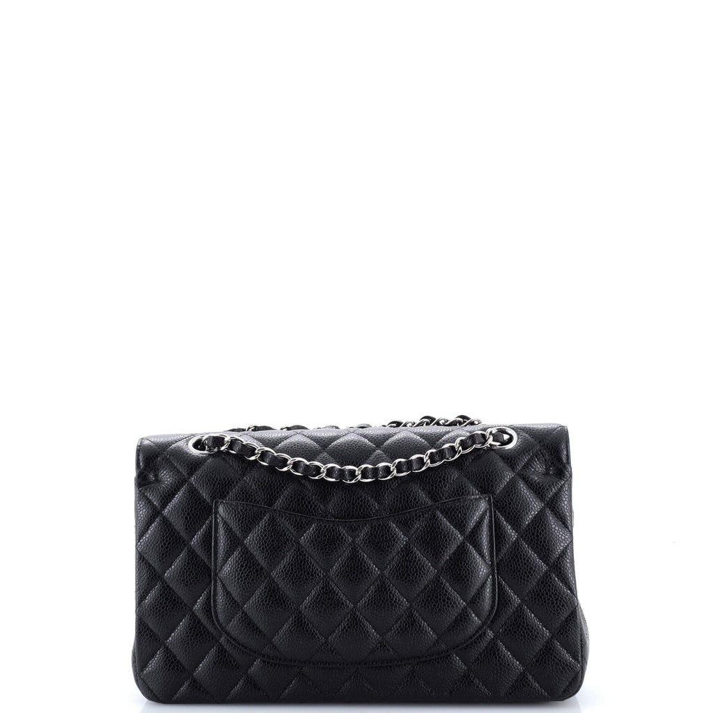 Classic Double Flap Bag Quilted Caviar Medium