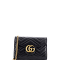 GG Marmont Chain Wallet Matelasse Leather Mini