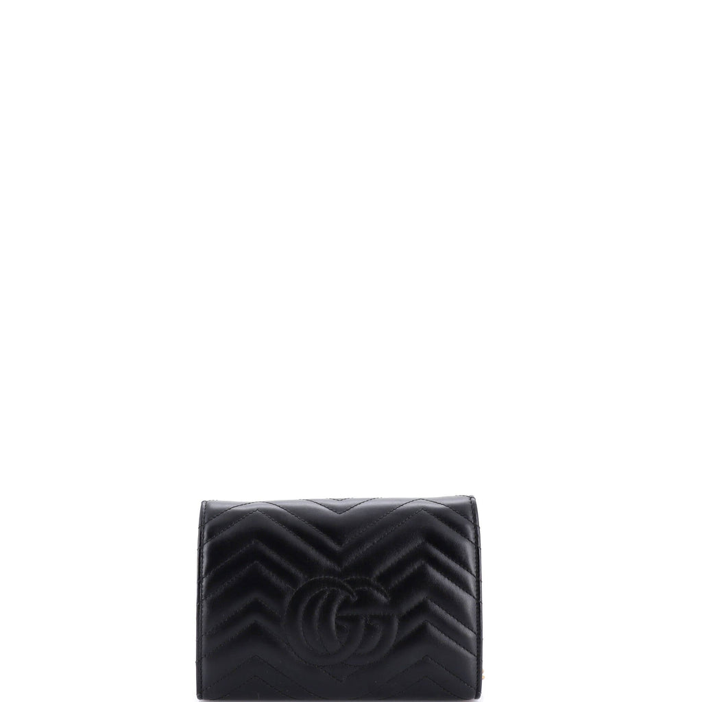 GG Marmont Chain Wallet Matelasse Leather Mini