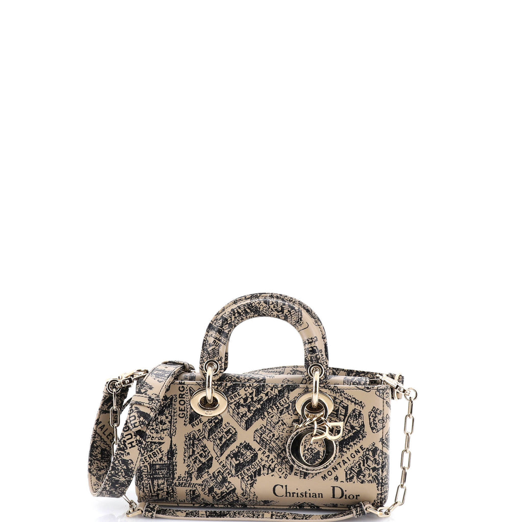 Lady D-Joy Bag Printed Leather Small