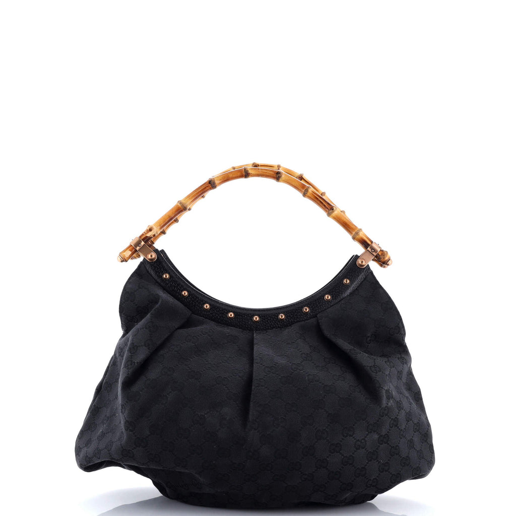 Vintage Bamboo Hobo GG Canvas Large