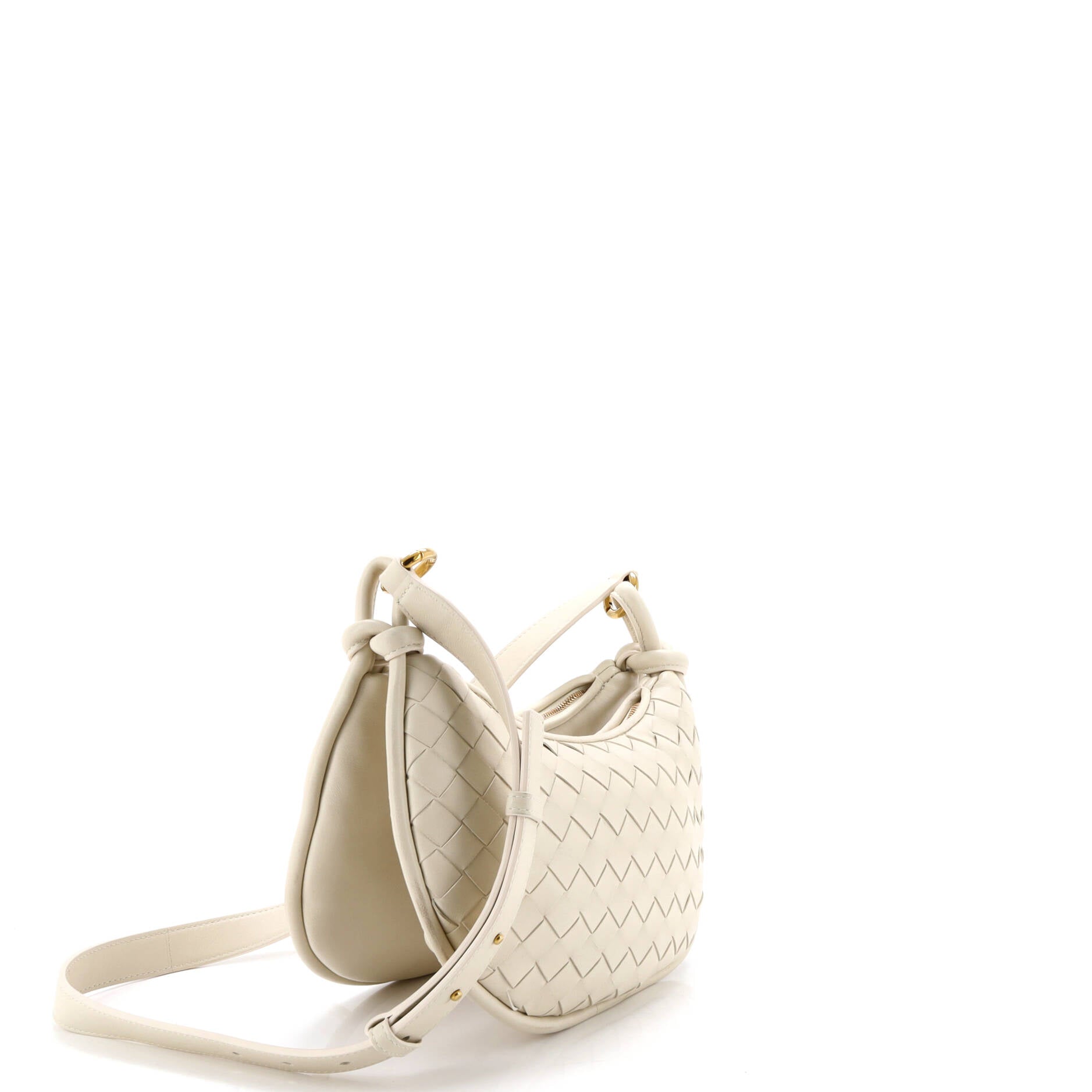Gemelli Crossbody Bag Intrecciato Leather Small