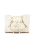 Deauville Tote Raffia with Glitter Detail Small