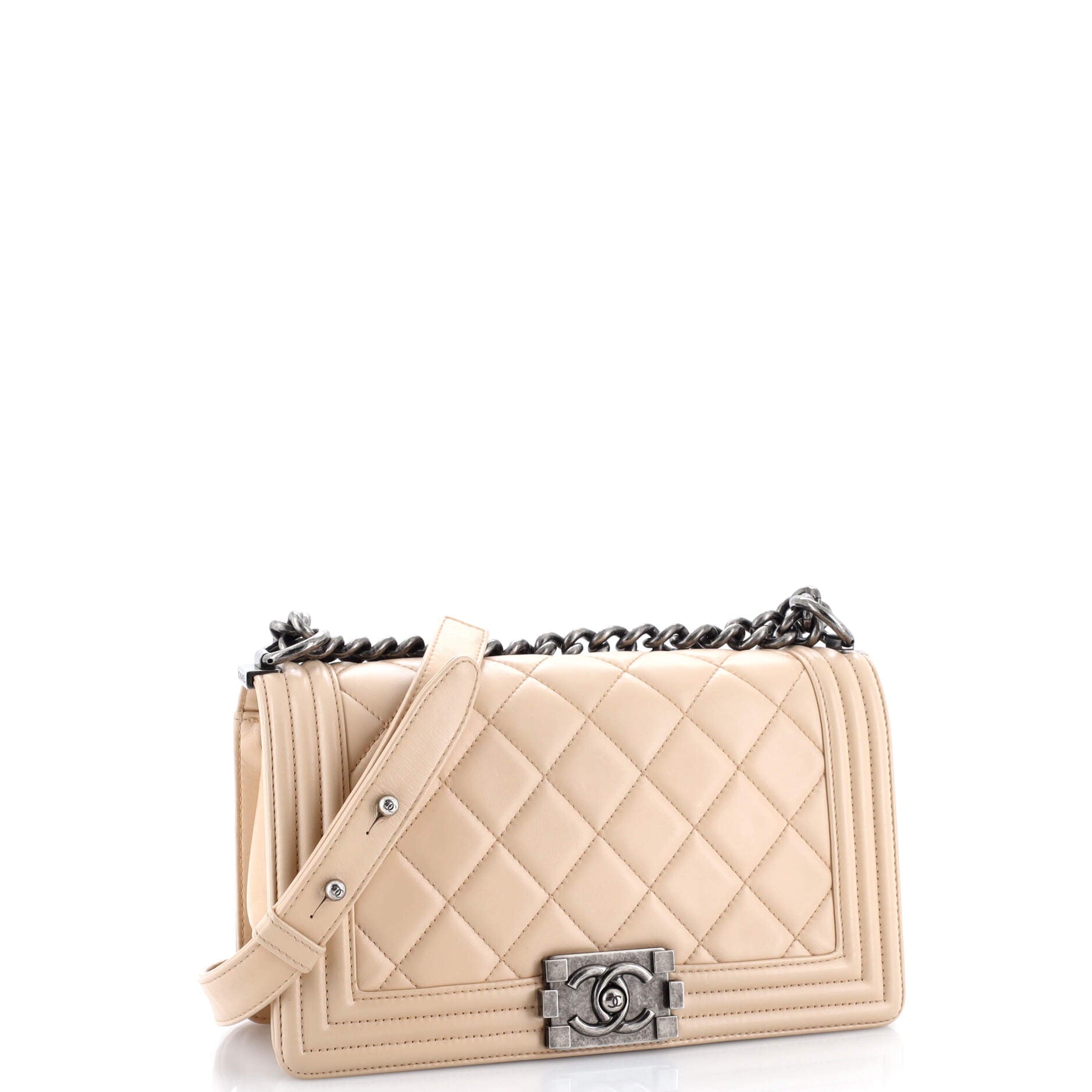 Boy Flap Bag Quilted Lambskin Old Medium