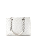Grand Shopping Tote Quilted Caviar