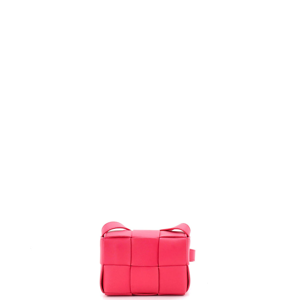 Cassette Crossbody Bag Maxi Intrecciato Leather Candy