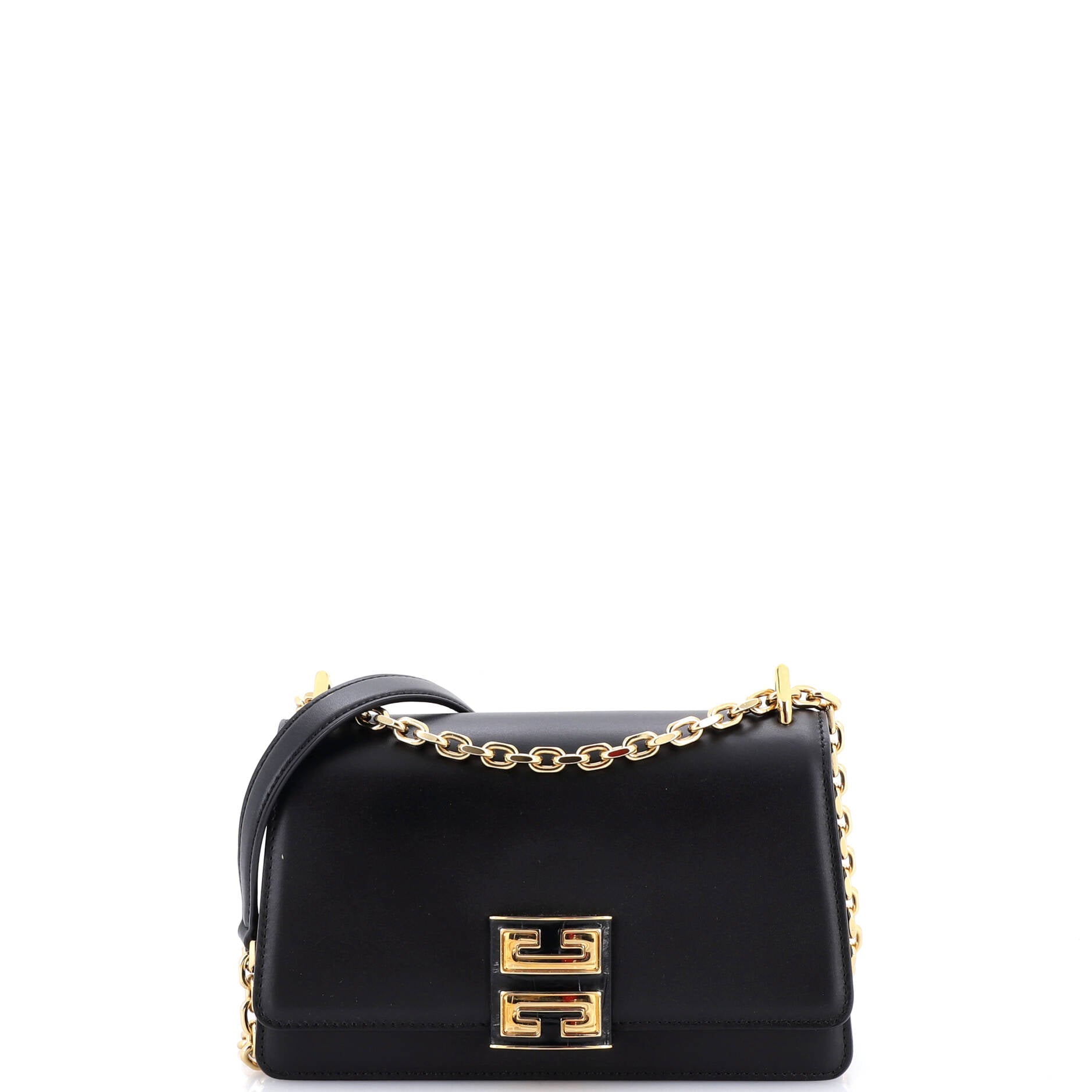 4G Cube Chain Top Handle Bag Leather Small
