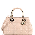 Lady 95.22 Bag Cannage Embossed Leather Medium
