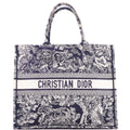 Book Tote Embroidered Canvas Large