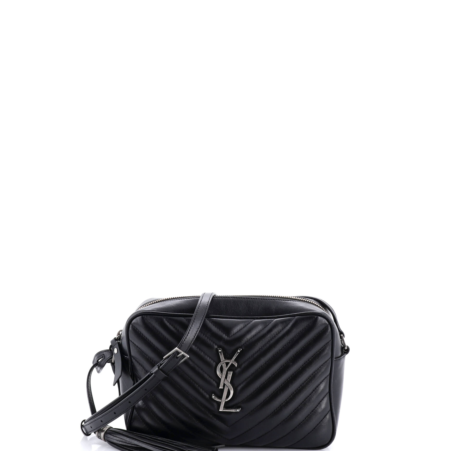 Lou Camera Bag Matelasse Chevron Leather Small