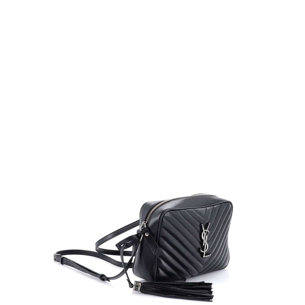 Lou Camera Bag Matelasse Chevron Leather Small
