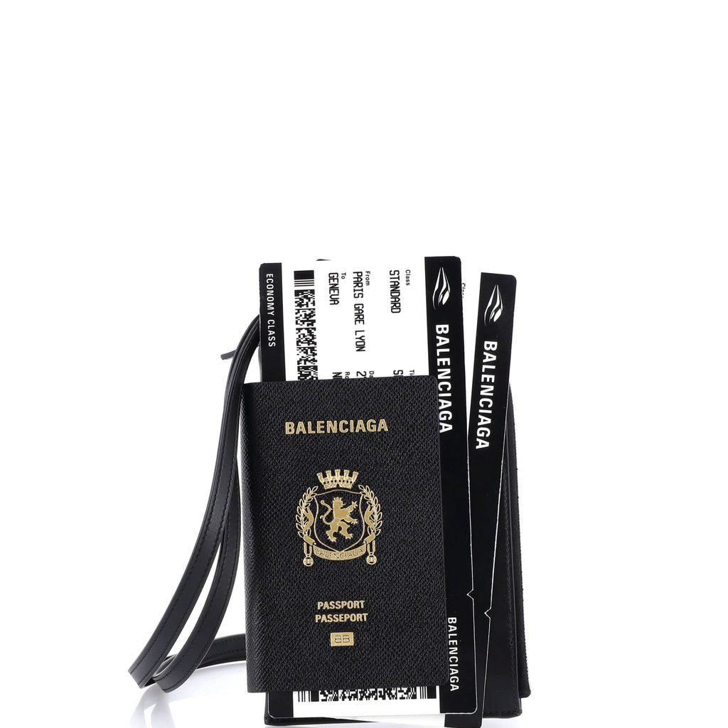 Passport Phone Holder Printed Leather