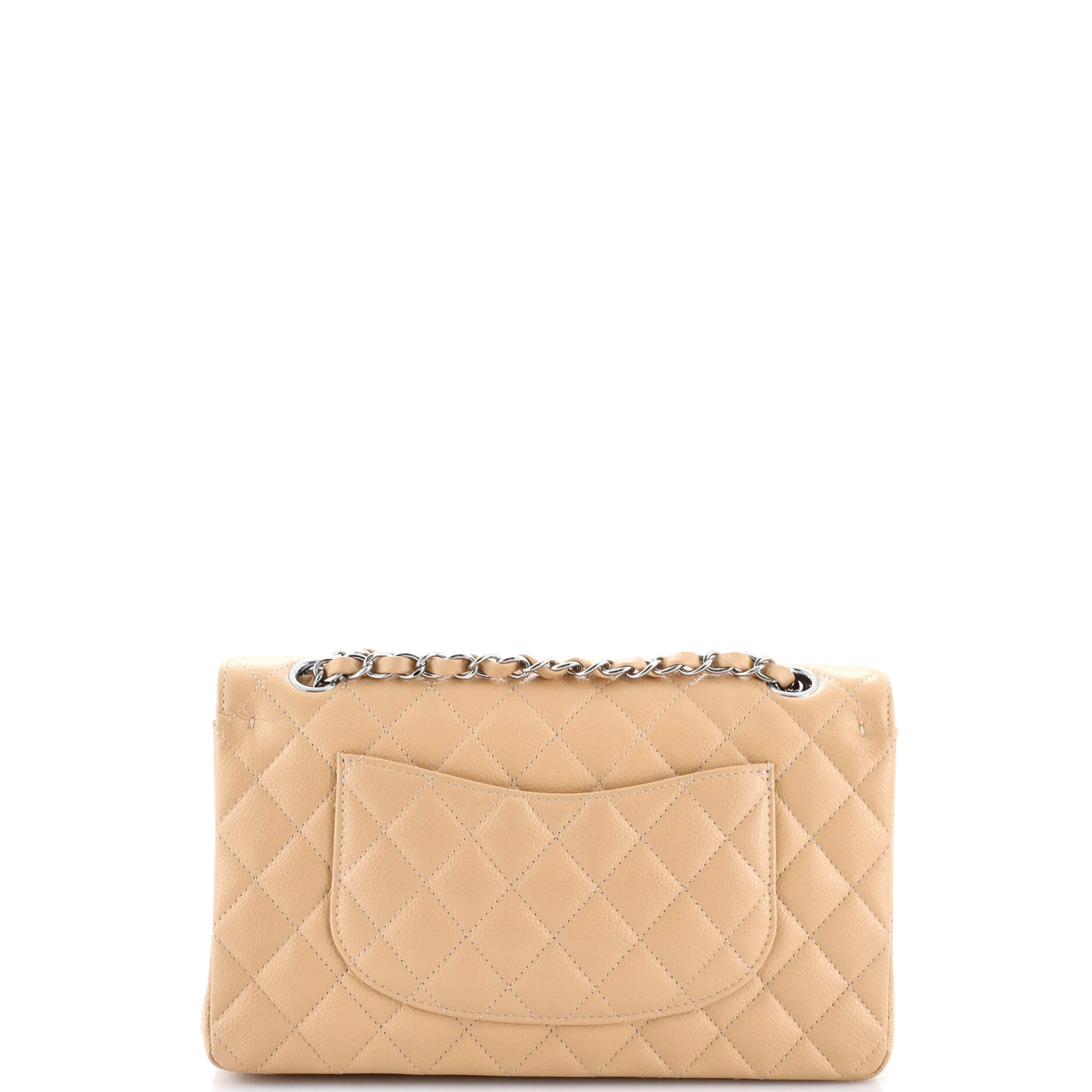 Classic Double Flap Bag Quilted Caviar Medium