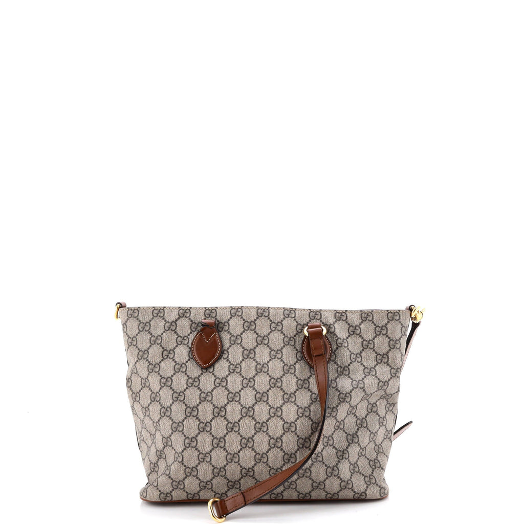 Convertible Soft Tote GG Coated Canvas with Leather Small
