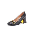 Women's Horsebit Mid-Heel Pumps Leather