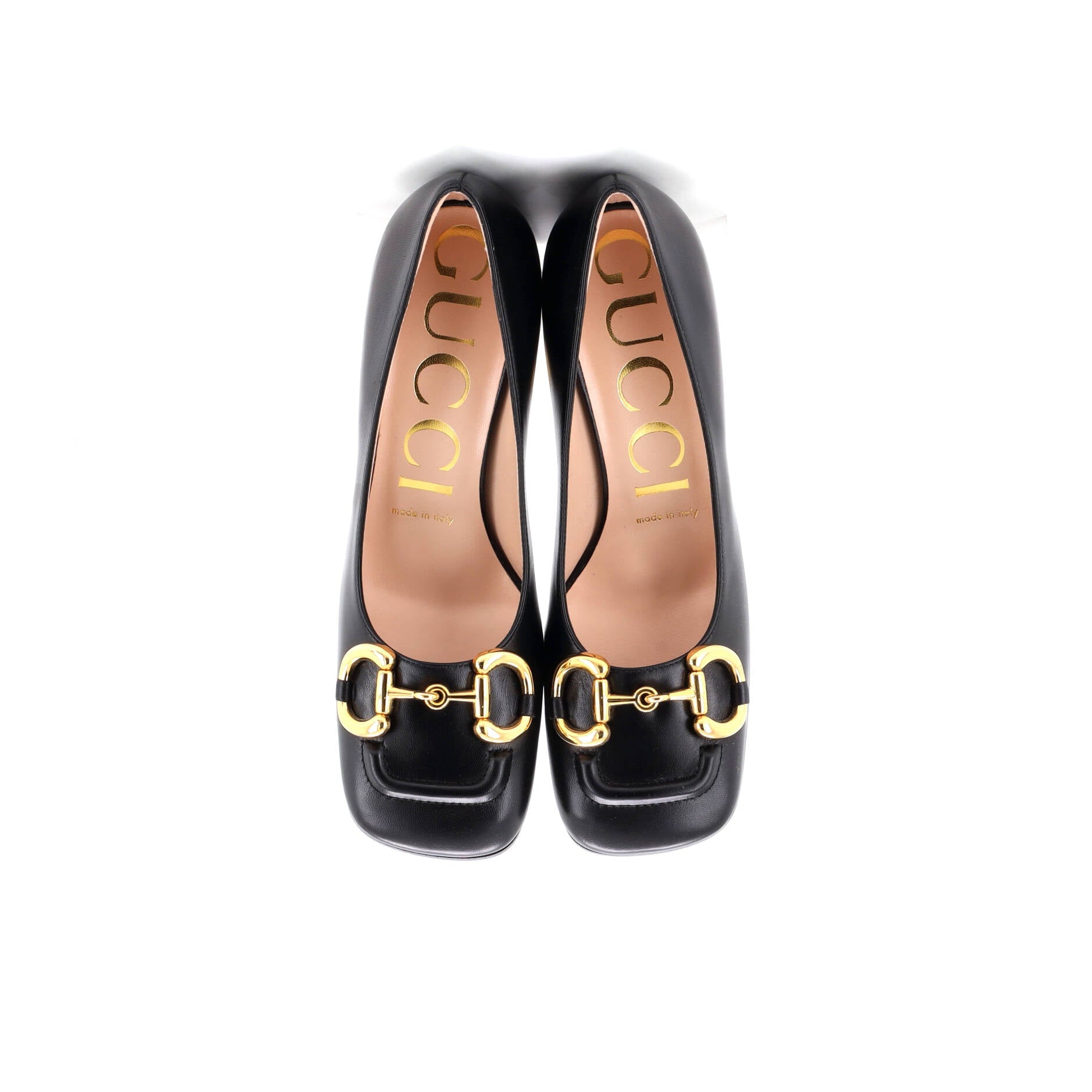 Women's Horsebit Mid-Heel Pumps Leather