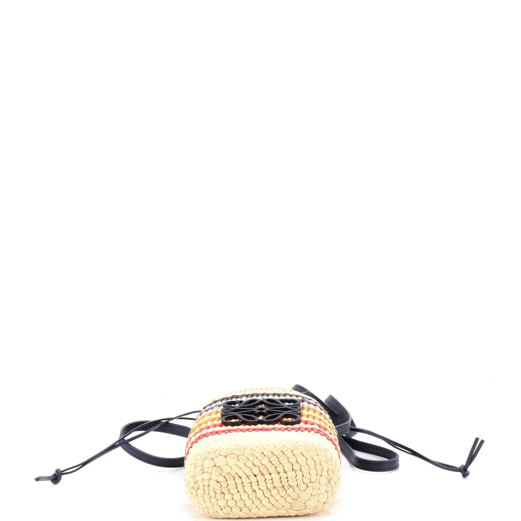 x Paula Ibiza Beehive Basket Bag Woven Raffia Small