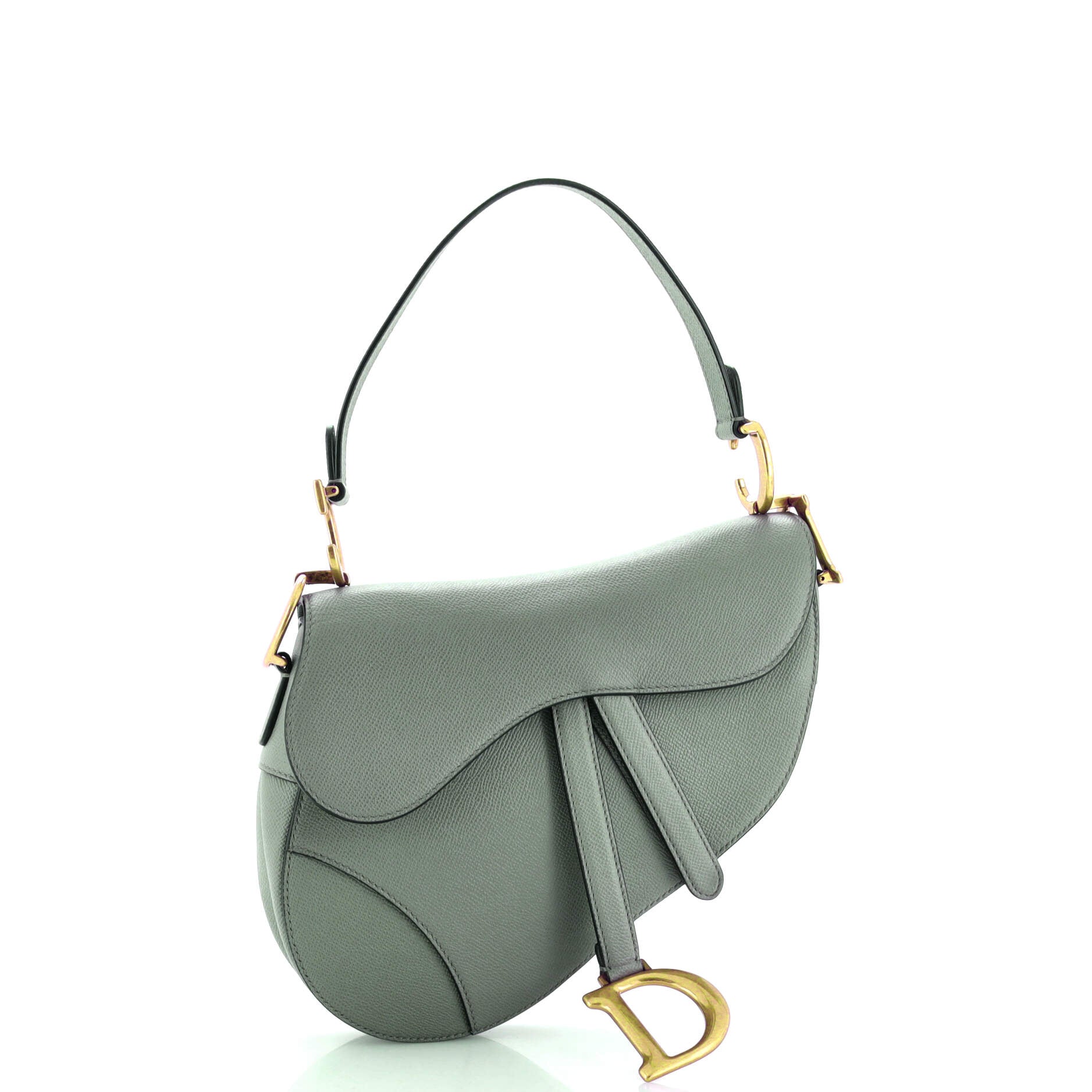 Saddle Handbag Leather Medium