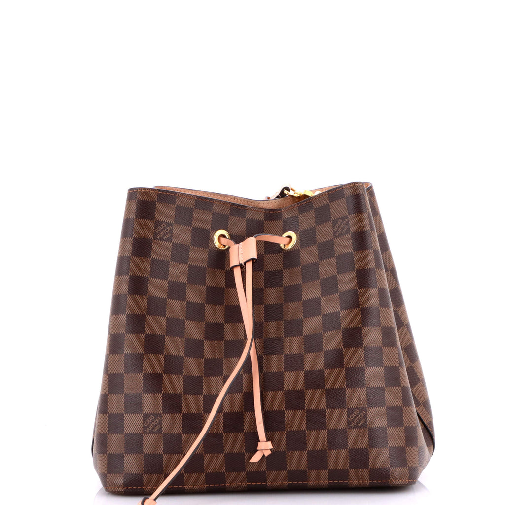 NeoNoe Handbag Damier with Leather MM
