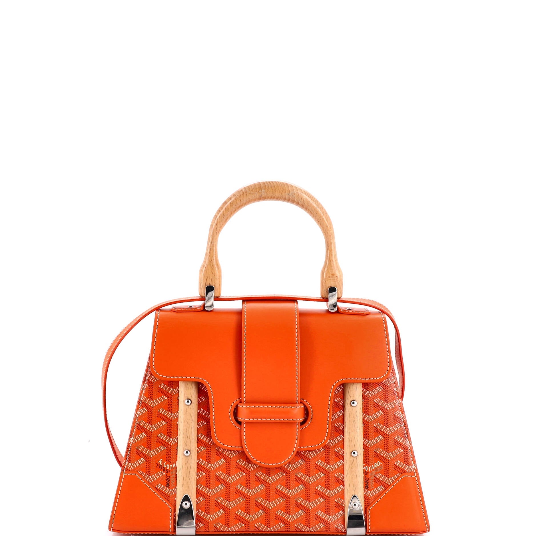 Saigon Top Handle Bag Coated Canvas with Leather PM